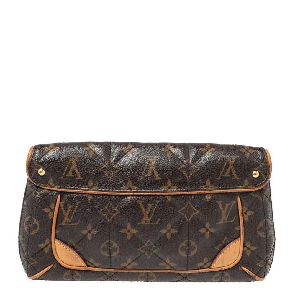 Authentic RARE Louis Vuitton Monogramed Clutch bag with Gold clasp - Picture 2 of 8